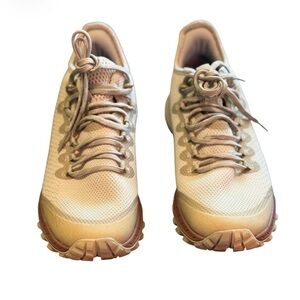 Merrell Trail Running Shoes Womens 8 Gray Pink  Hiking Sneakers Comfort